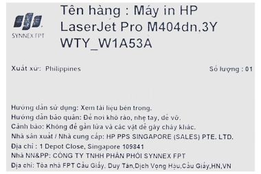 Máy in HP LaserJet Pro M404dn (W1A53A) - CHÍNH HÃNG