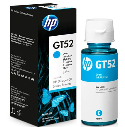 HP GT52 Cyan Original Ink Bottle (M0H54AA)