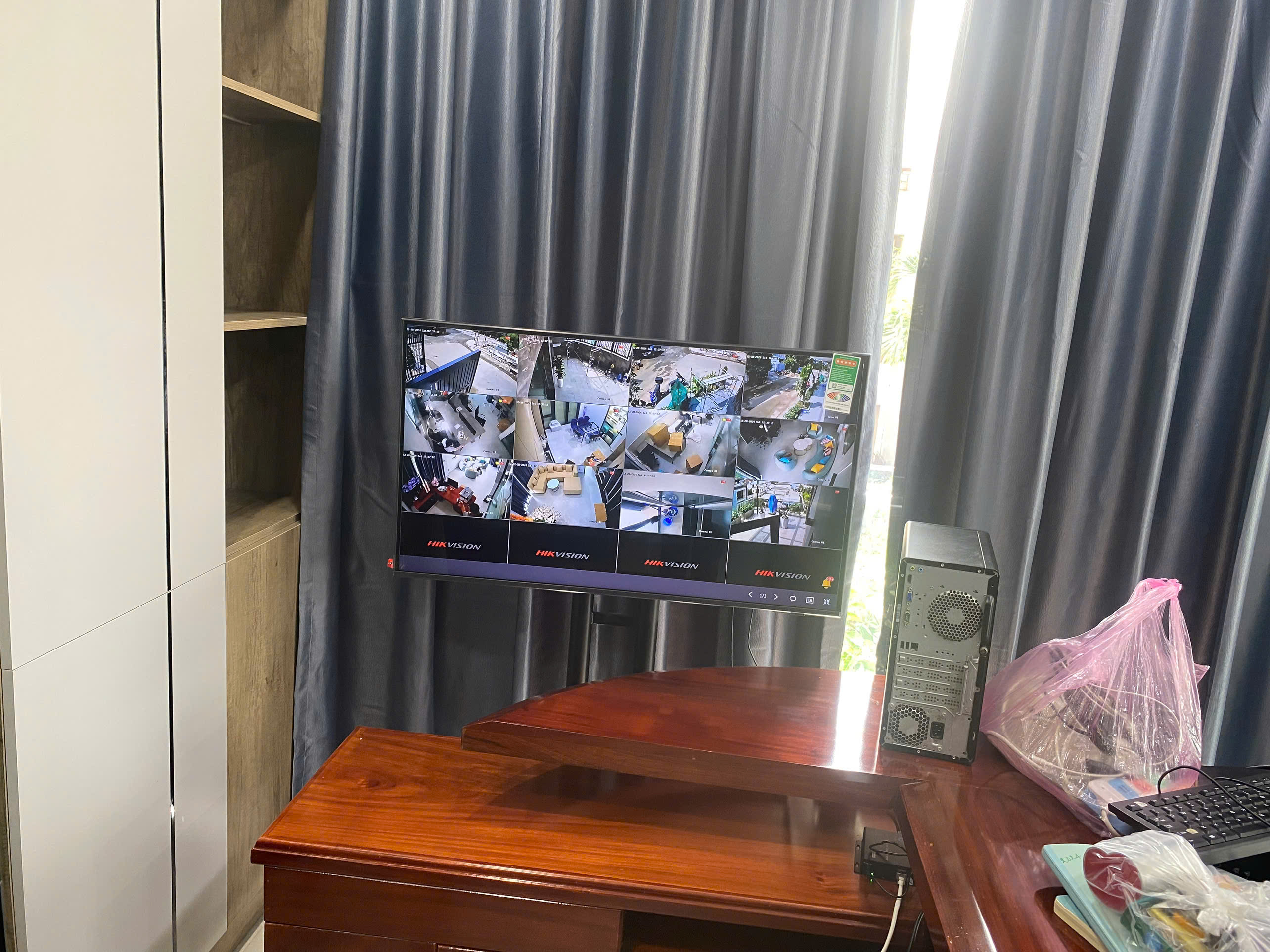 Camera giám sát lắp đặt trong không gian gia đình, văn phòng nhỏ