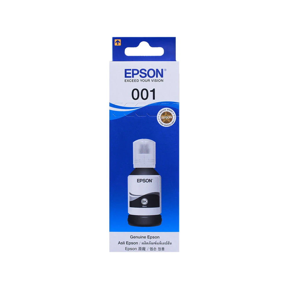 Mực in Epson màu đen 001-Ink bottle Black dùng cho máy in Epson L4150/l4160/L6160/L6170/L6190/L6260/L6270/L4260/L6290/L14150