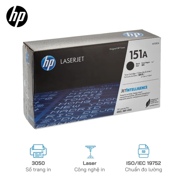 Hộp mực in laser HP 151A Black (W1510A) chính hãng