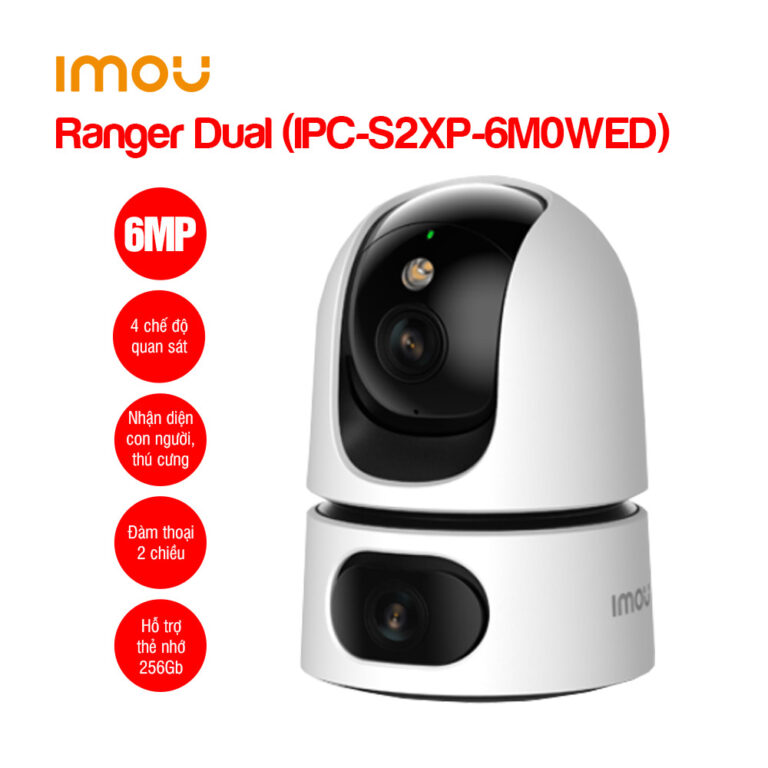 Camera Wifi iMOU Ranger Dual 6MP IPC-S2XP-6M0WED 2 mắt