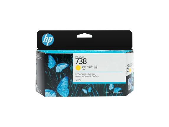 Mực in HP 738 130-ml Cyan DesignJet Ink Cartridge (498N5A)
